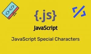 Javascript Special Characters