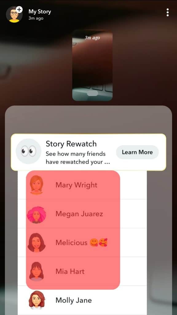 List Of People Who Viewed Your Snapchat Story