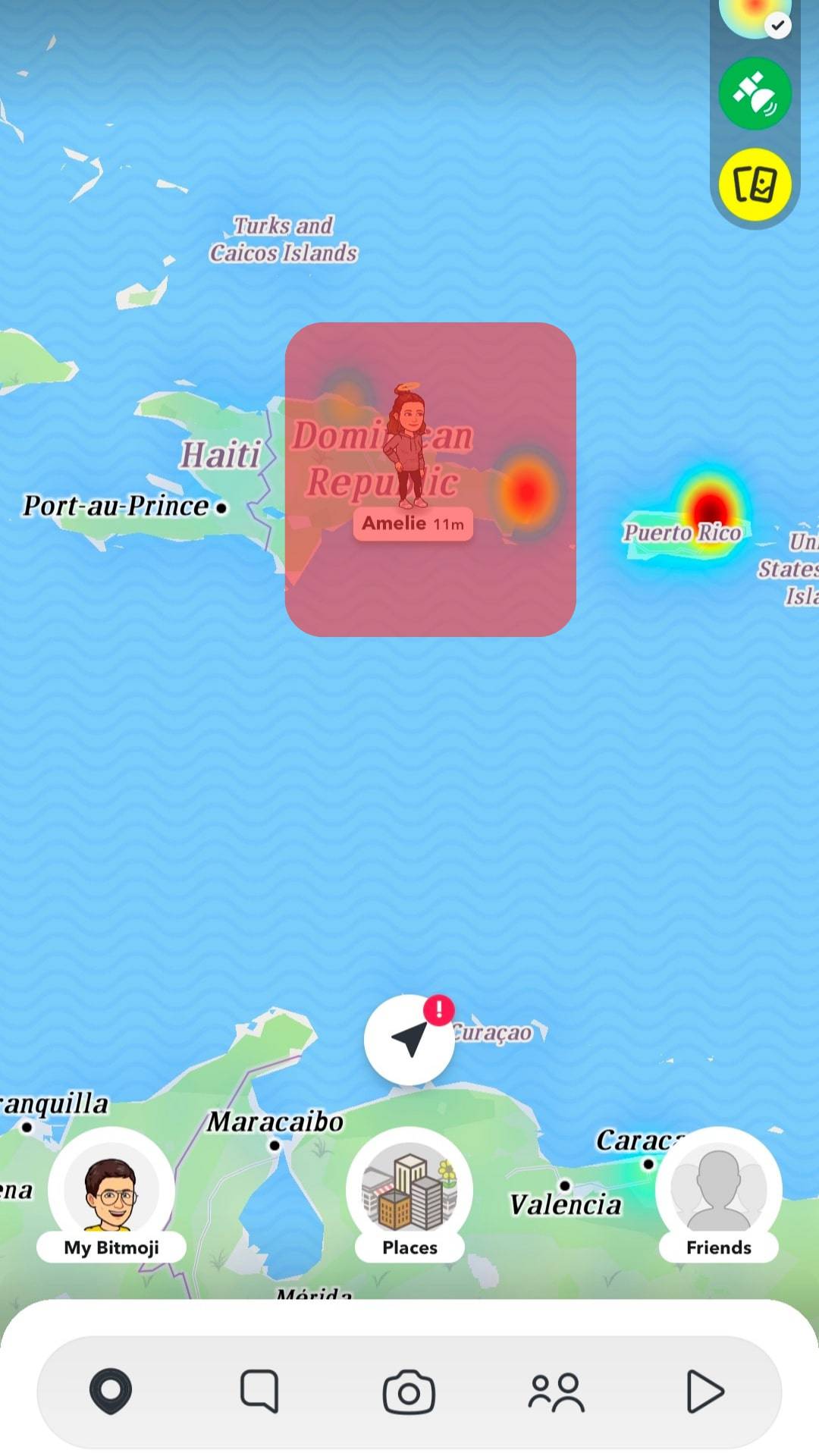 Locate And Tap On The Friend's Bitmoji