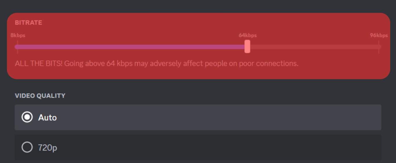 Locate The Bitrate Slider And Slide Right