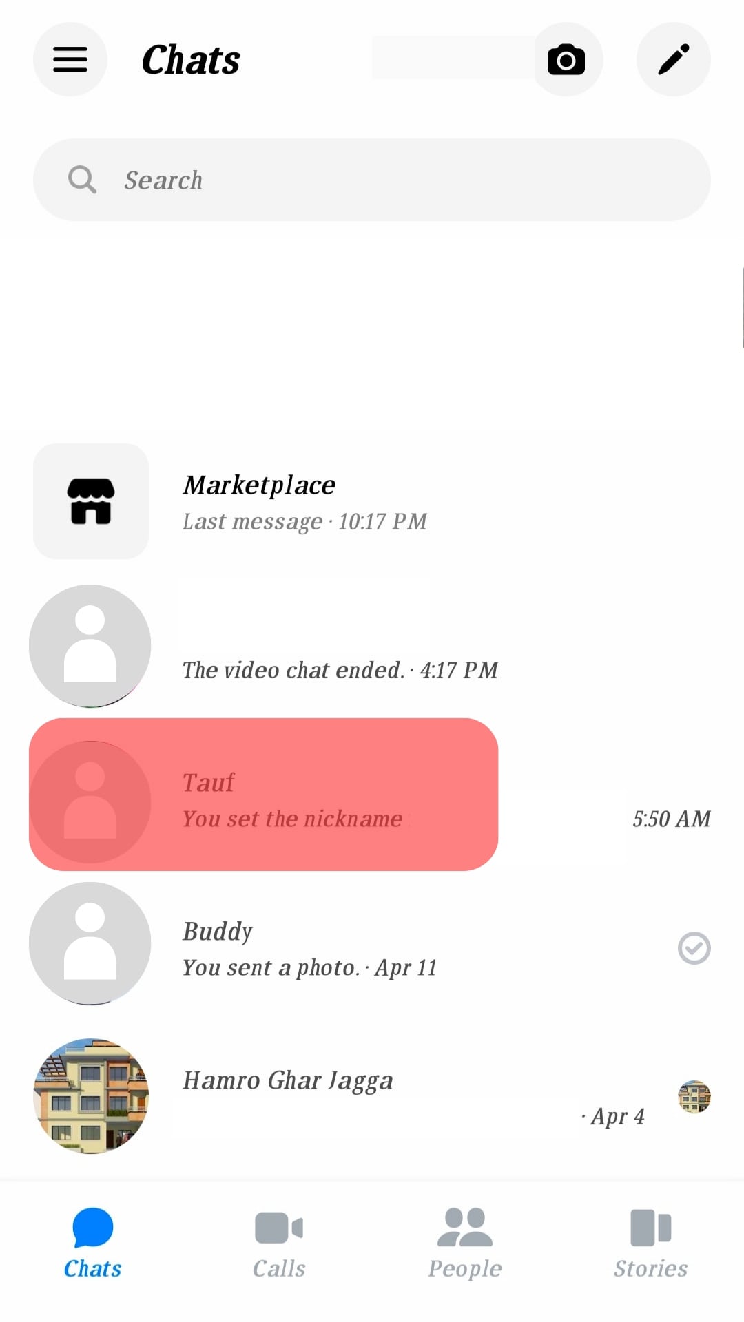 Locate The Conversation On Messenger Chat