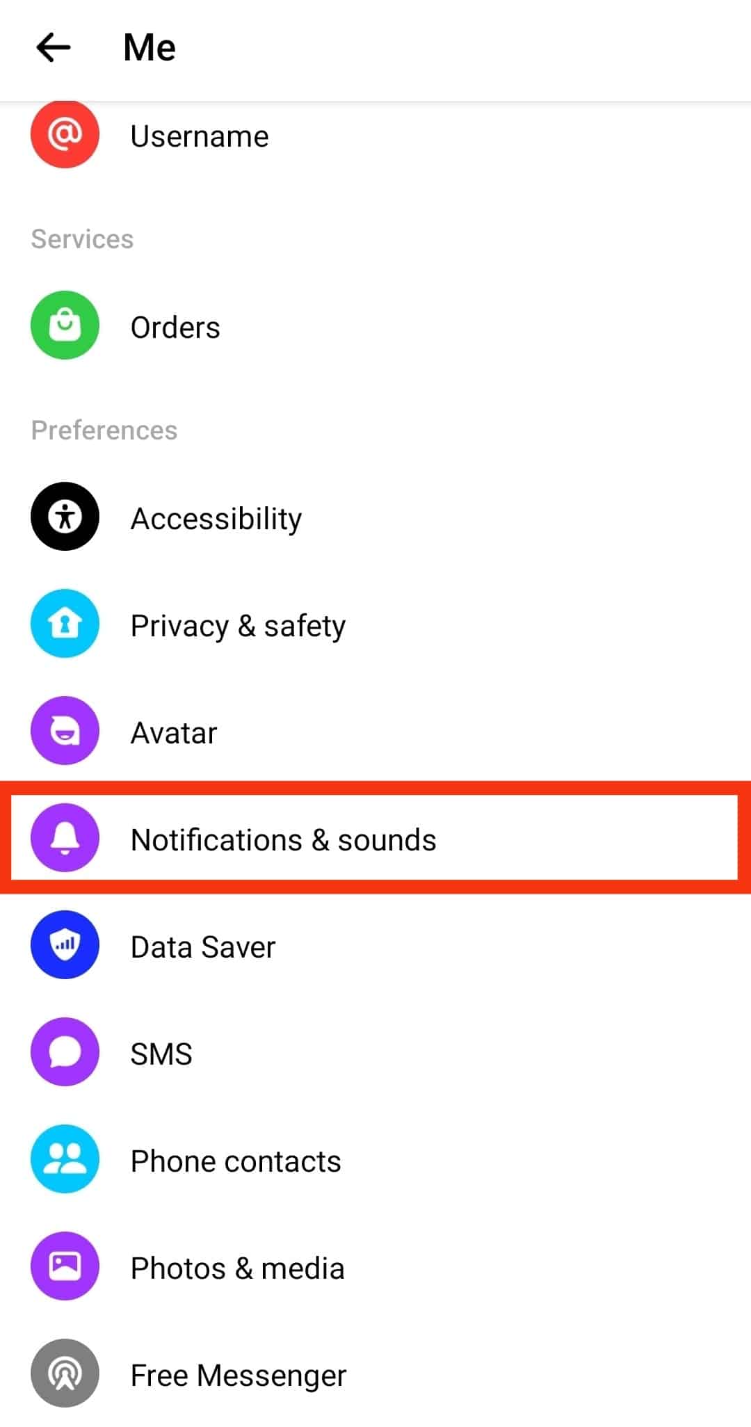 Locate The Notifications And Sounds