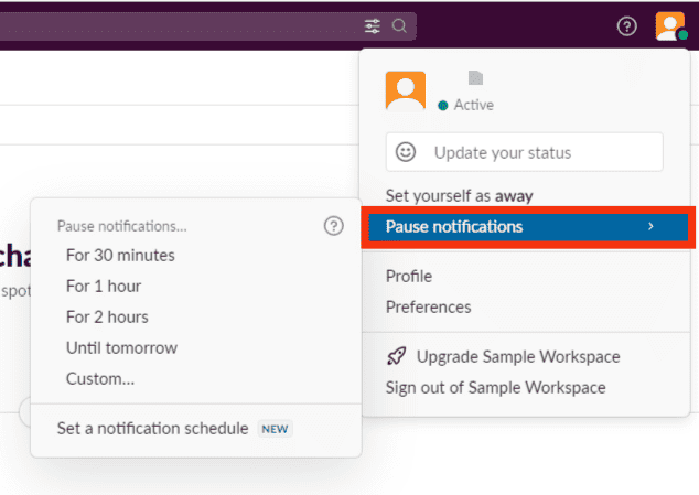 Locate The Pause Notifications Option And Hover Your Mouse