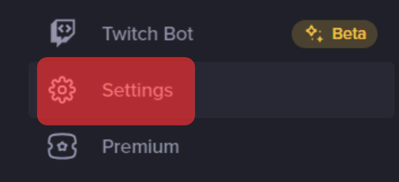 Locate The Settings Tab