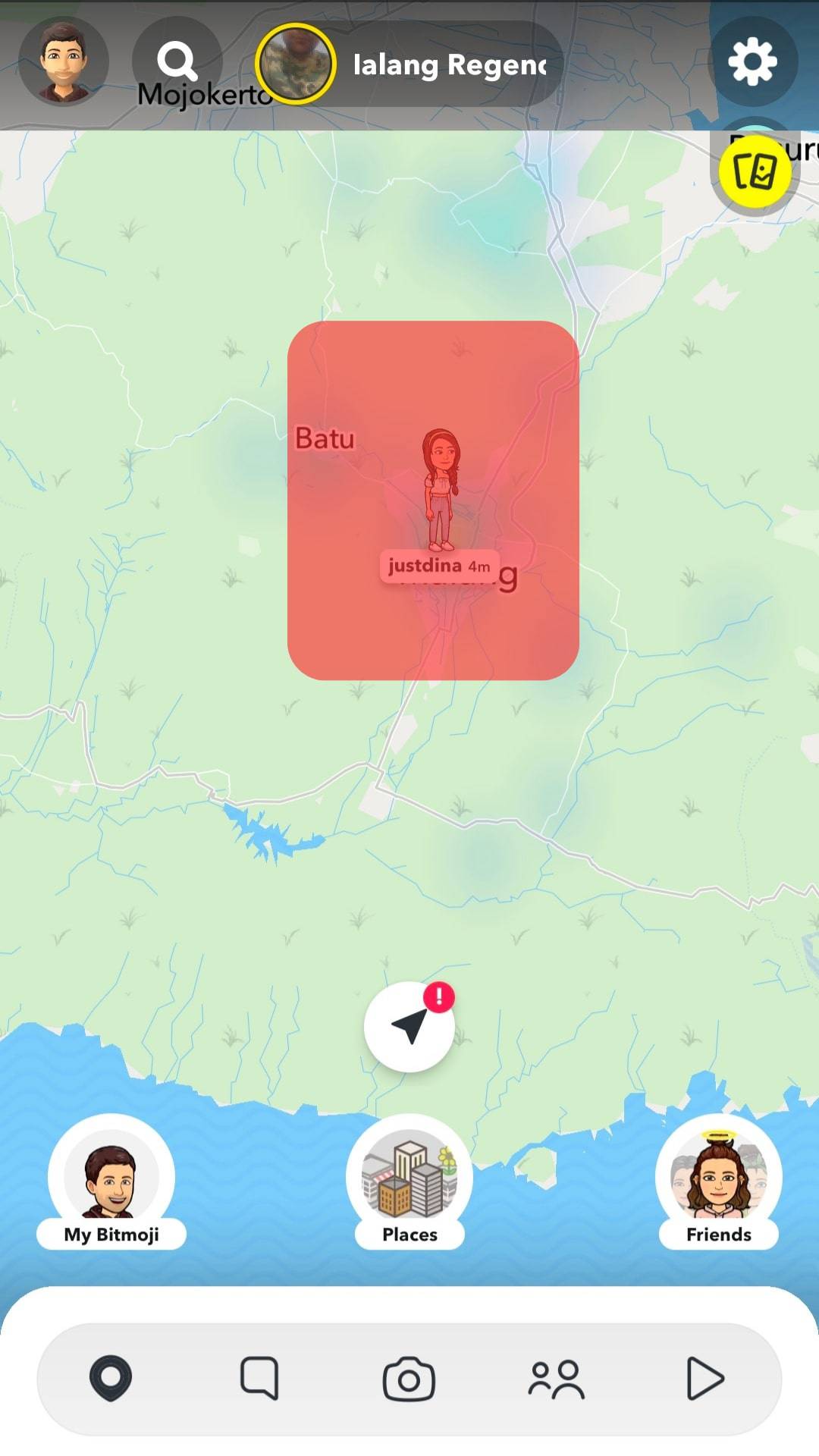 Locate The Friend On The Map