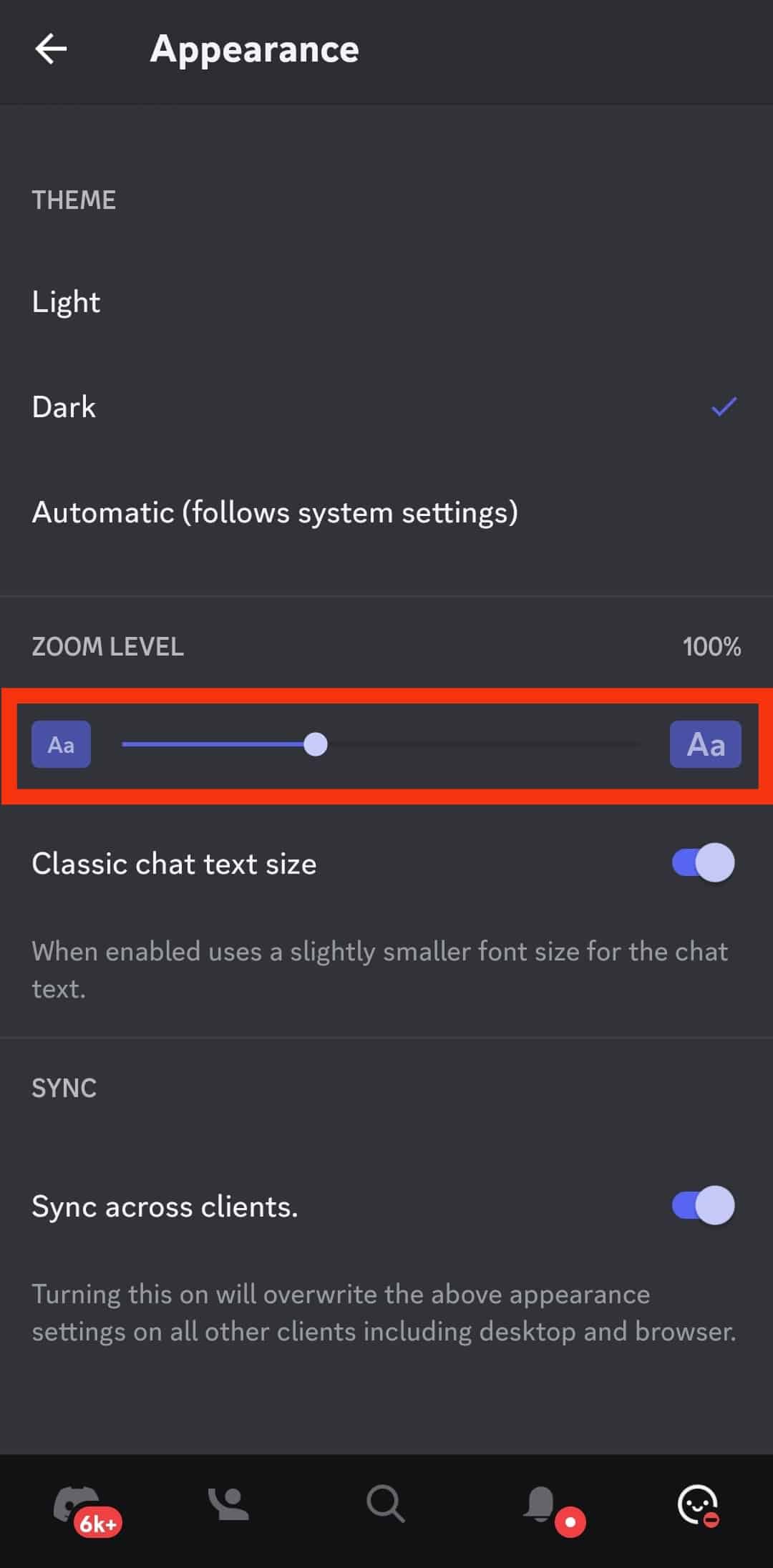 Locate The Slider Under The Zoom Level Section