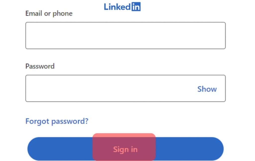 Log In To Linkedin