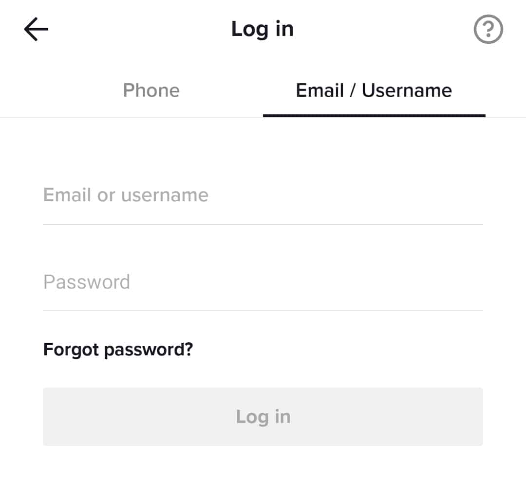 Log In To Your Account