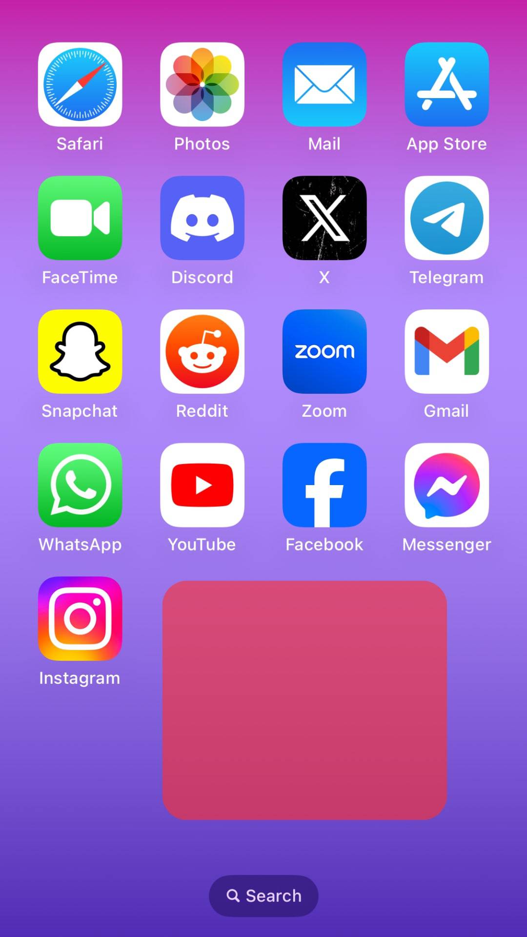 Long-Press The Blank Area On The Home Screen