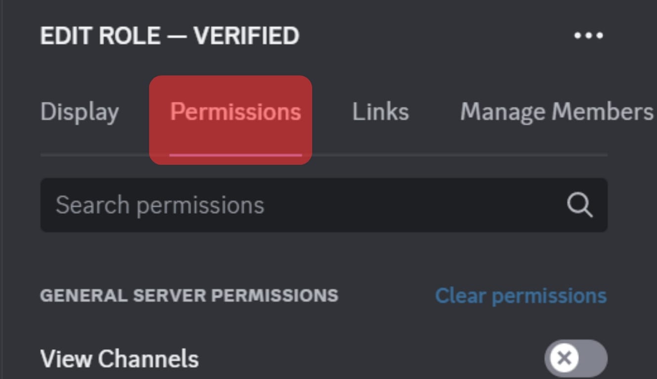 Manage Role Permissions In The Permissions Section. 