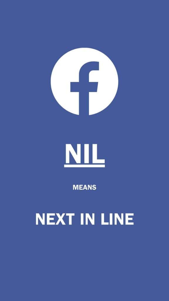 Meaning Of Nil - Next In Line