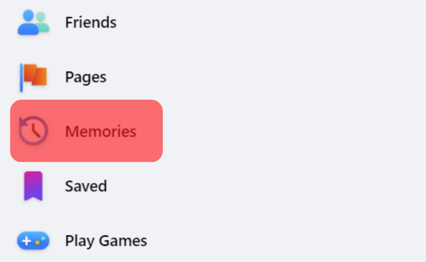 Memories Tab Facebook