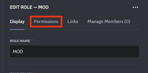 Move To The Permissions Tab