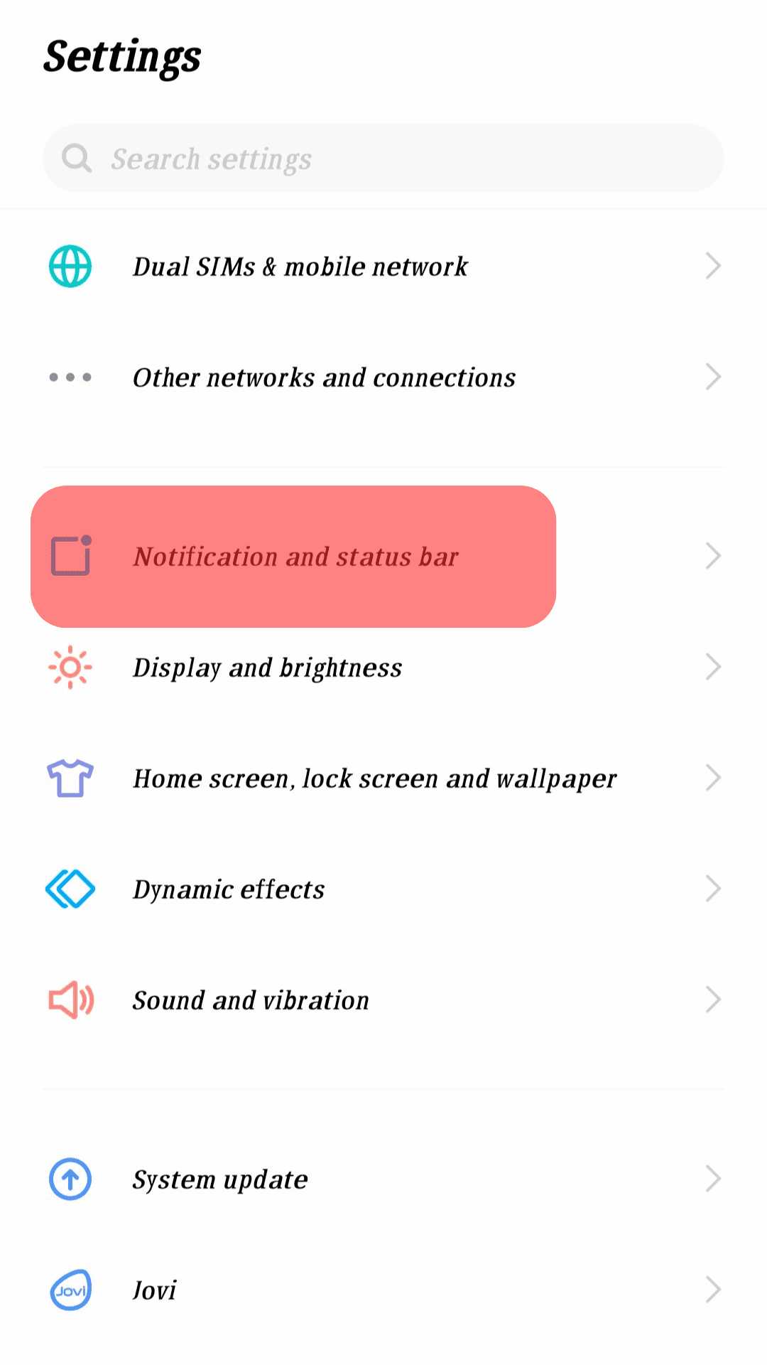 Navigate To Notifications Settings