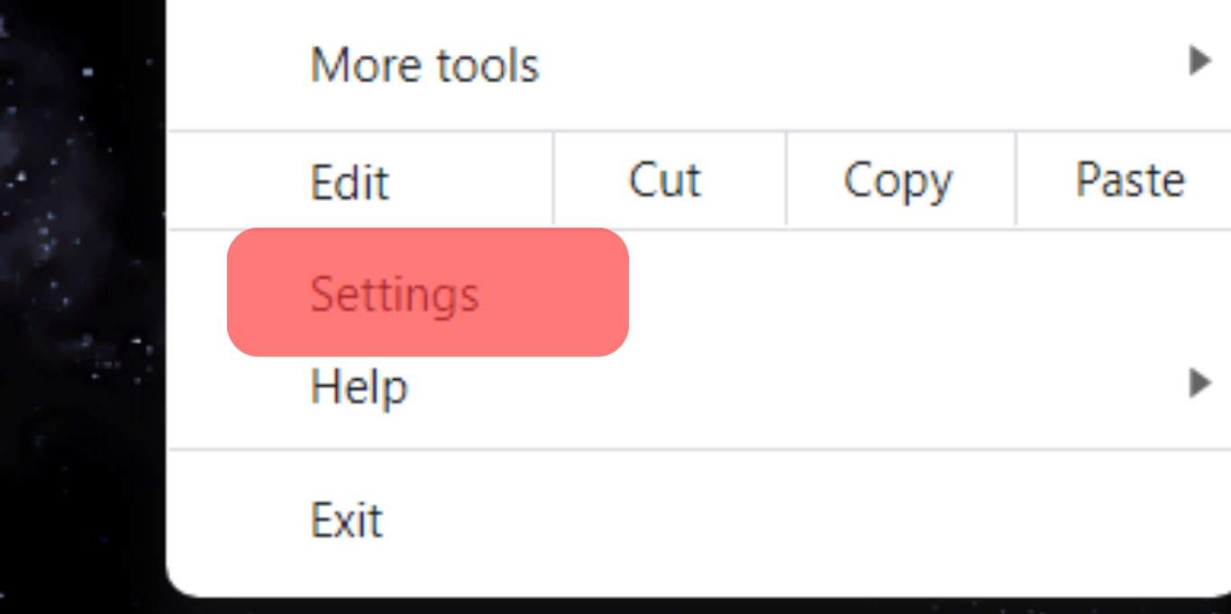 Navigate To Settings Chrome