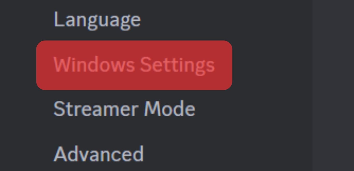 Navigate To Windows Settings.