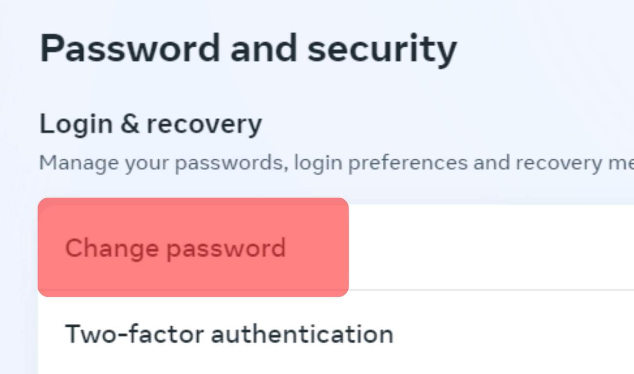 Once Logged In To Facebook, Reset The Password