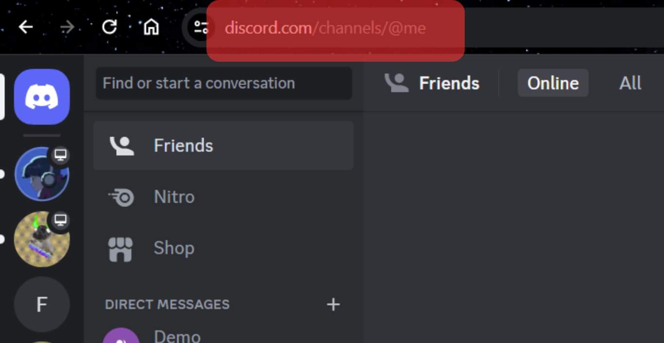 Open Discord Via The Website And Access Your Account.