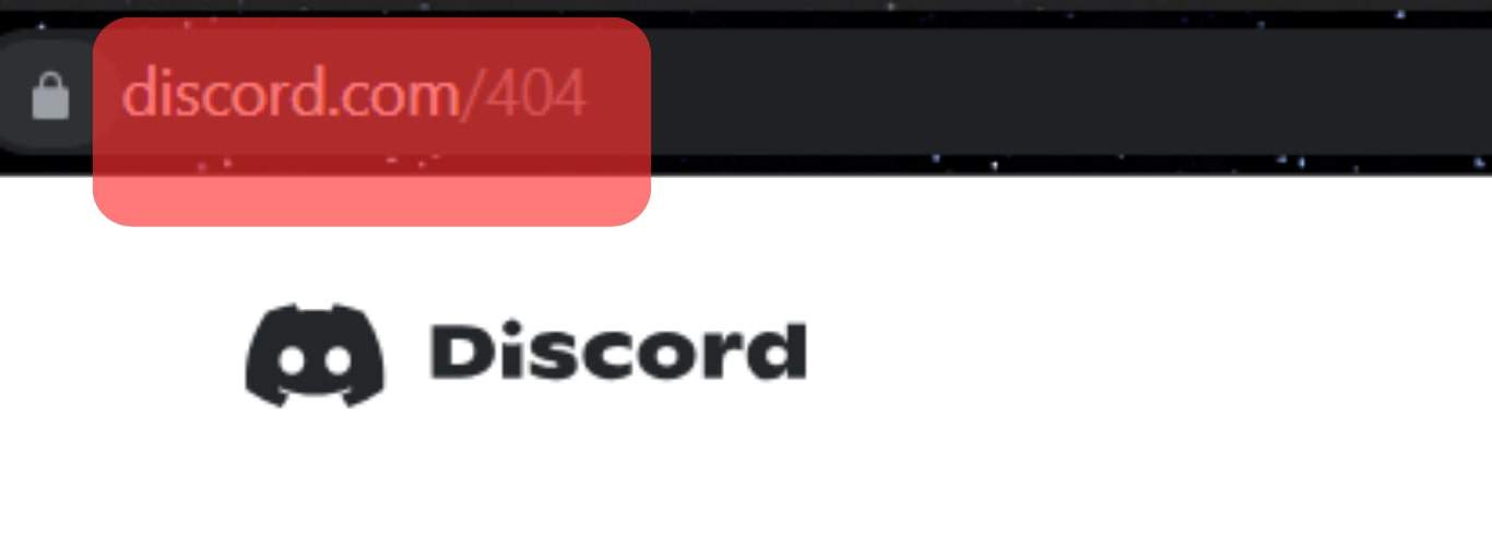 Open A 404 Discord Page