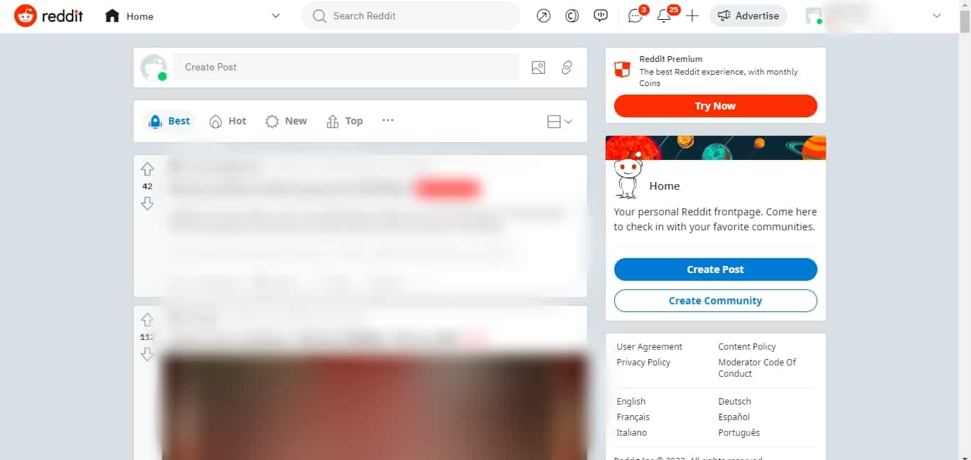Open Reddit On Browser