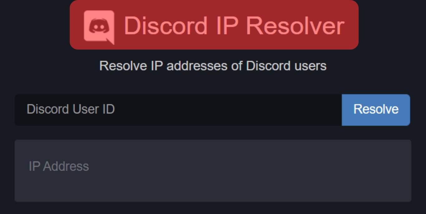 Open The Discord Ip Resolver Site.