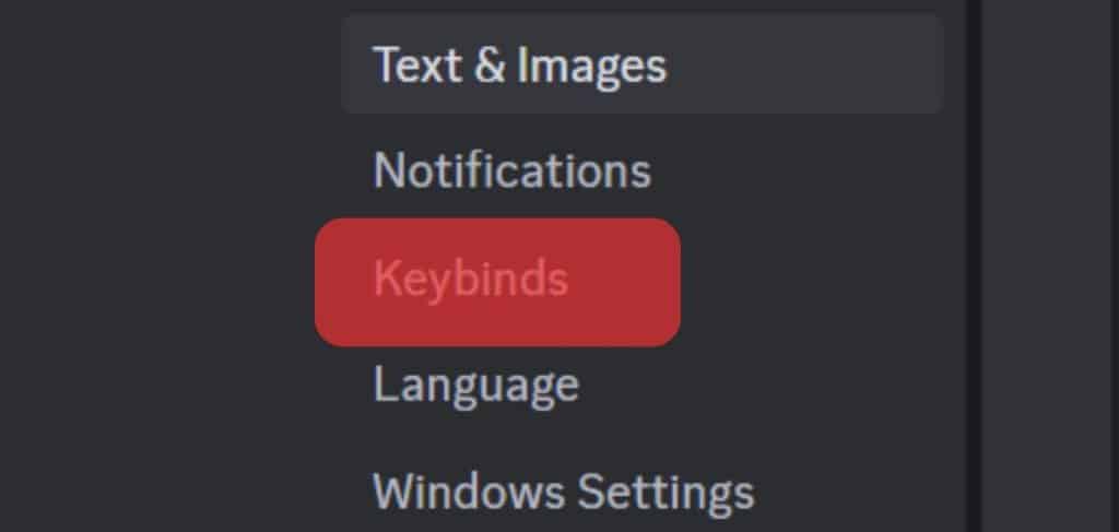 Open The Keybind Menu