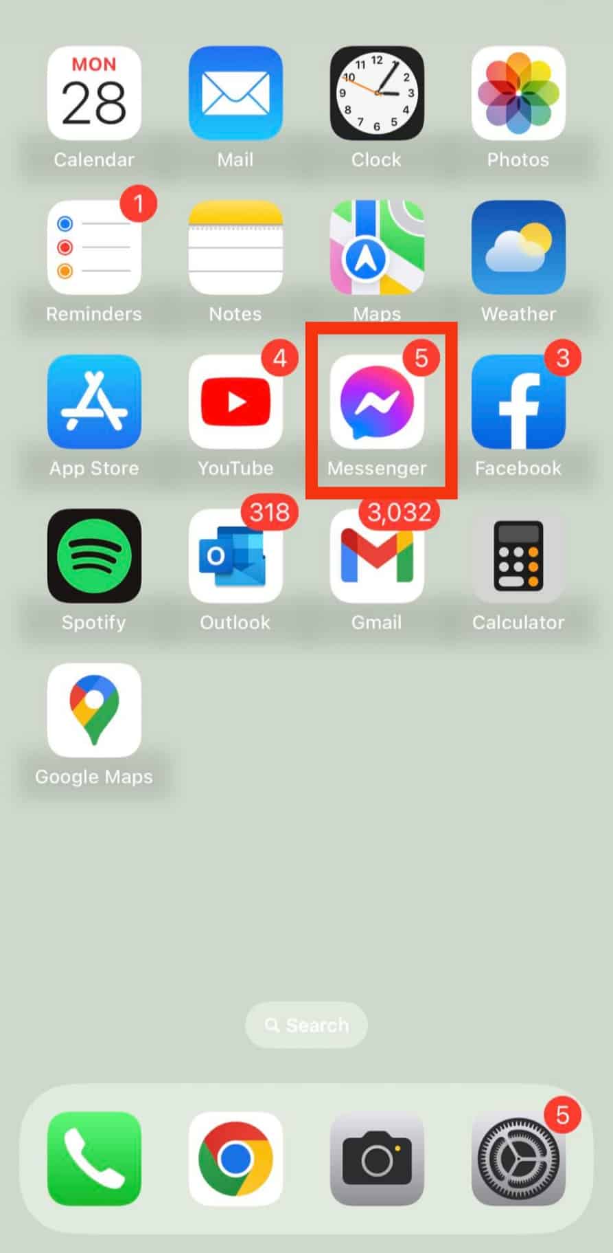 Long-Press The App Icon