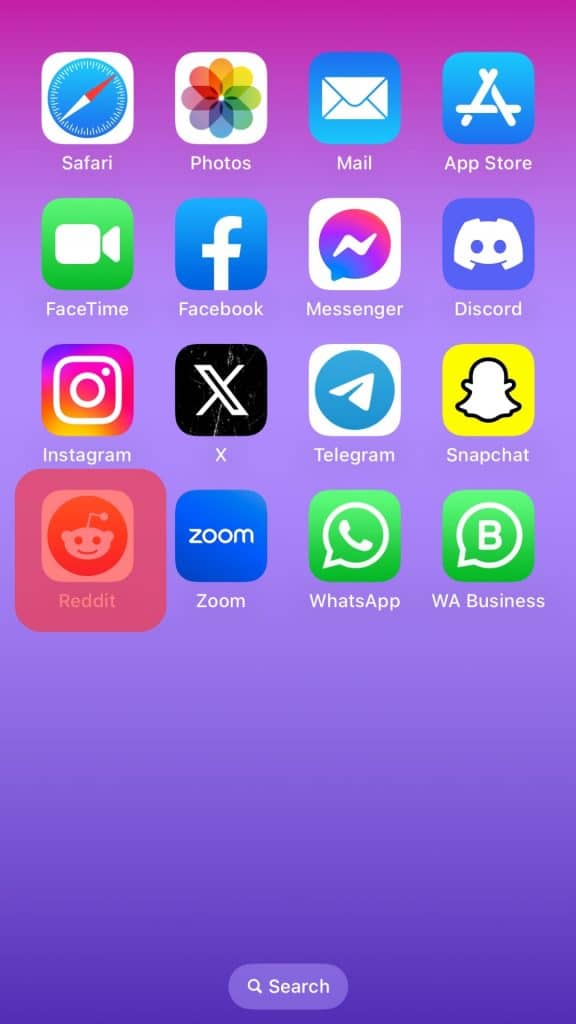 Open The Reddit App On Your Mobile Device.