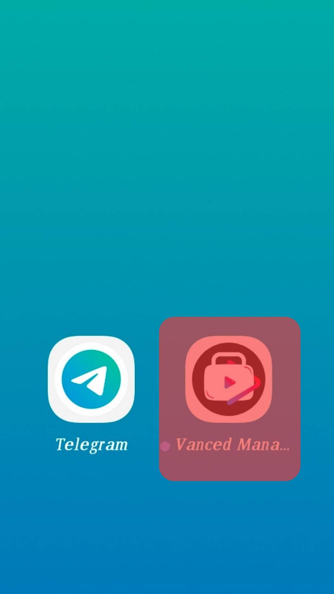Open The Vanced Manager For Android
