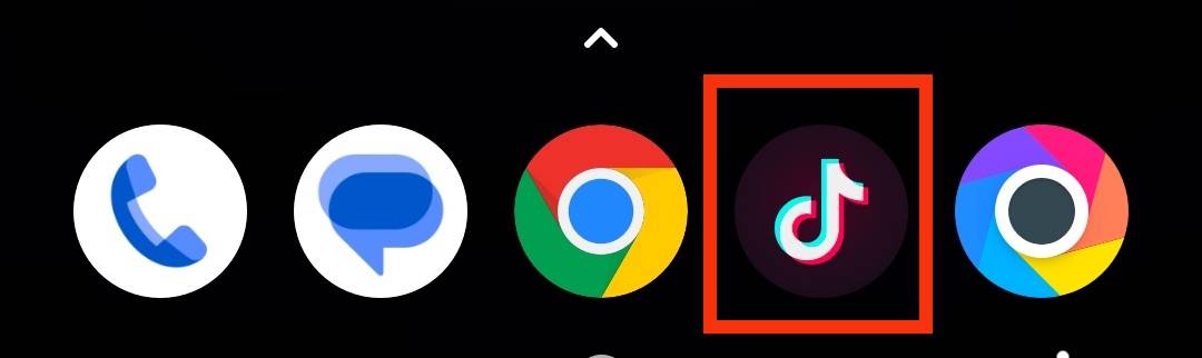 Open Tiktok App On Your Mobile Phone