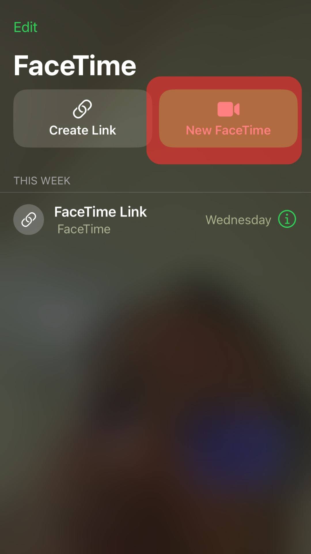 Open Your Facetime App And Initiate Your Call.