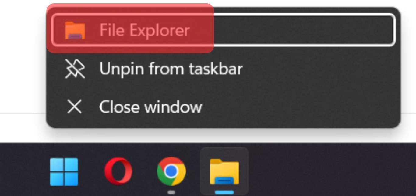 Open Your File Explorer.