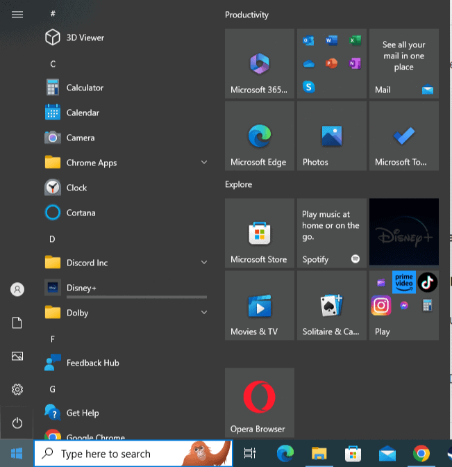 Open Your Start Menu