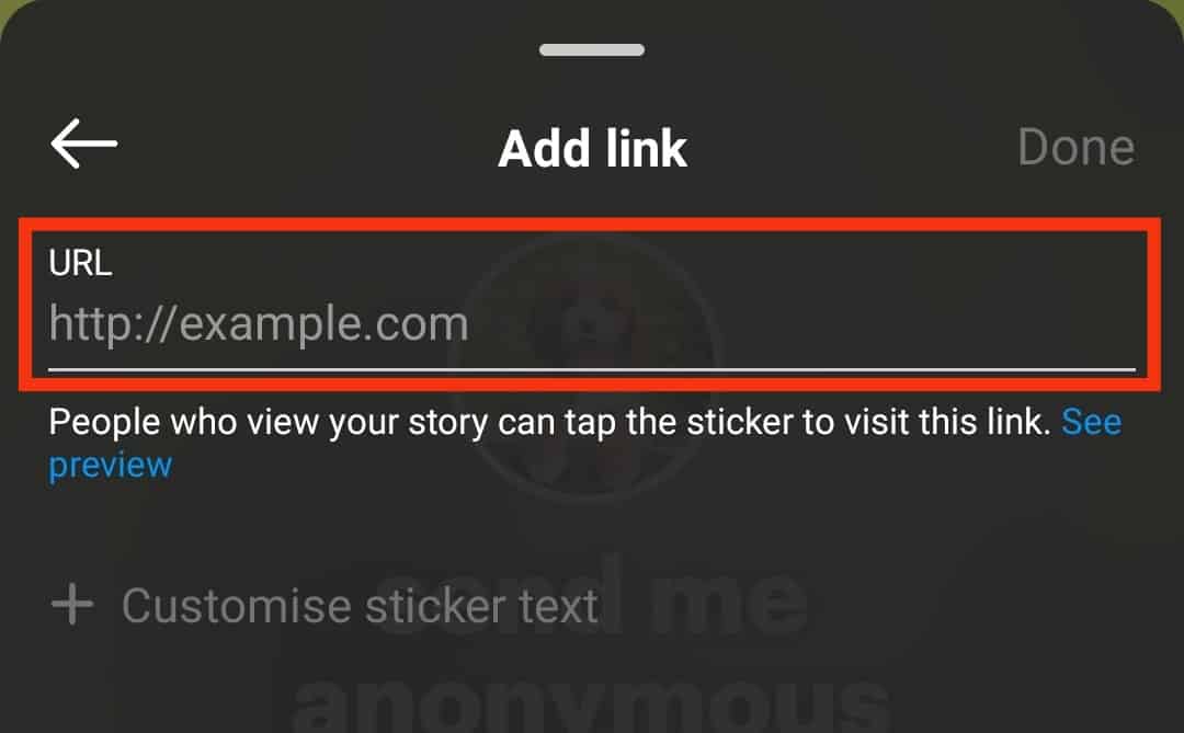 Paste The Link You Copied