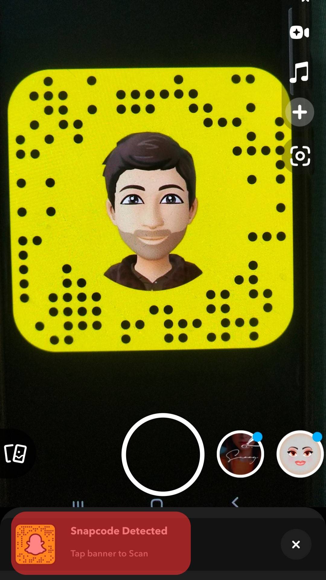 Place The Camera Over The Snapcode