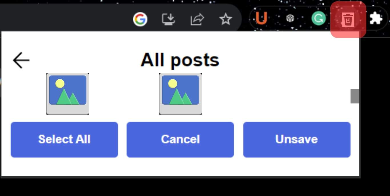 Press On The Extension Icon