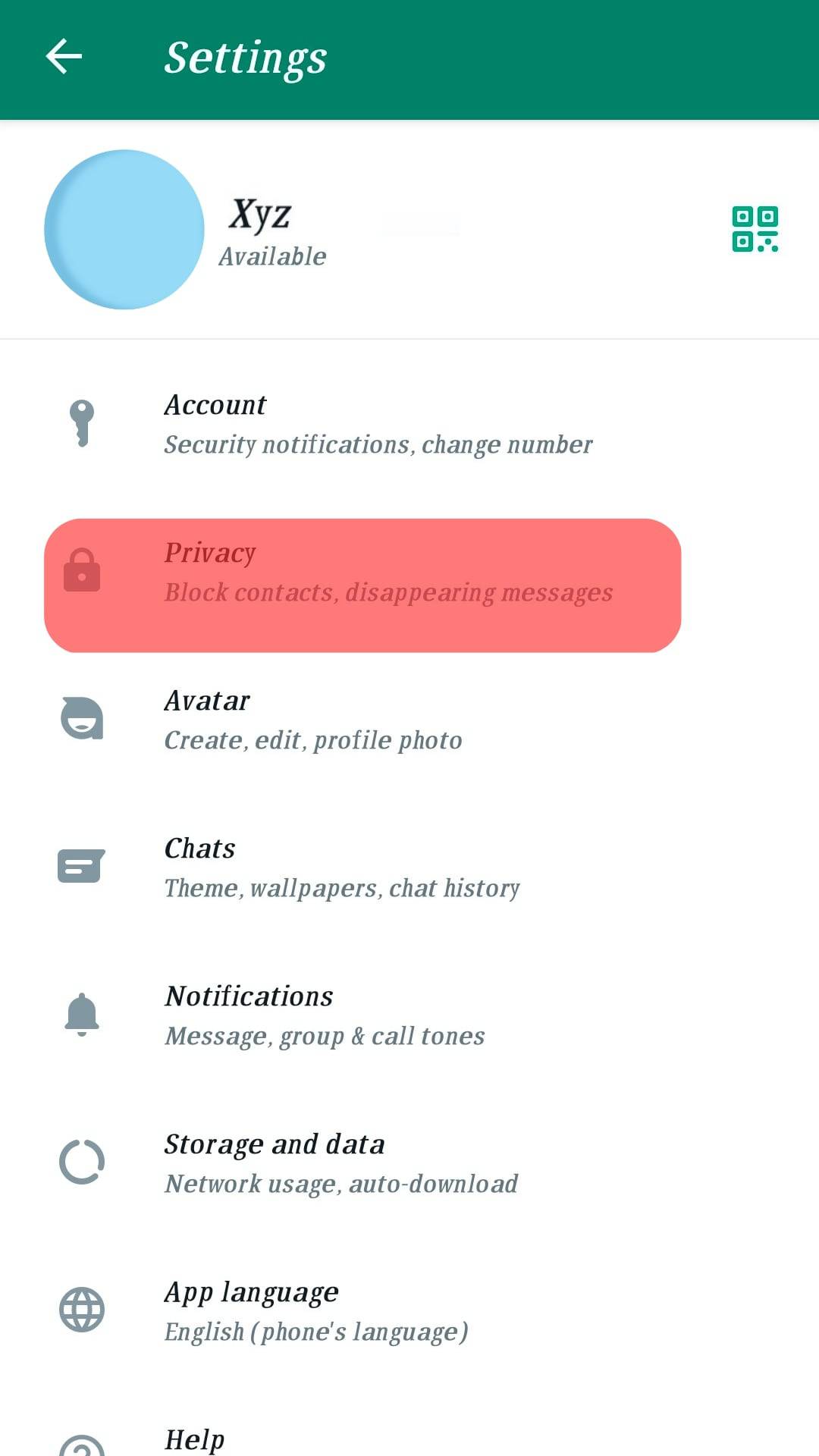 Privacy Settings On Whatsapp
