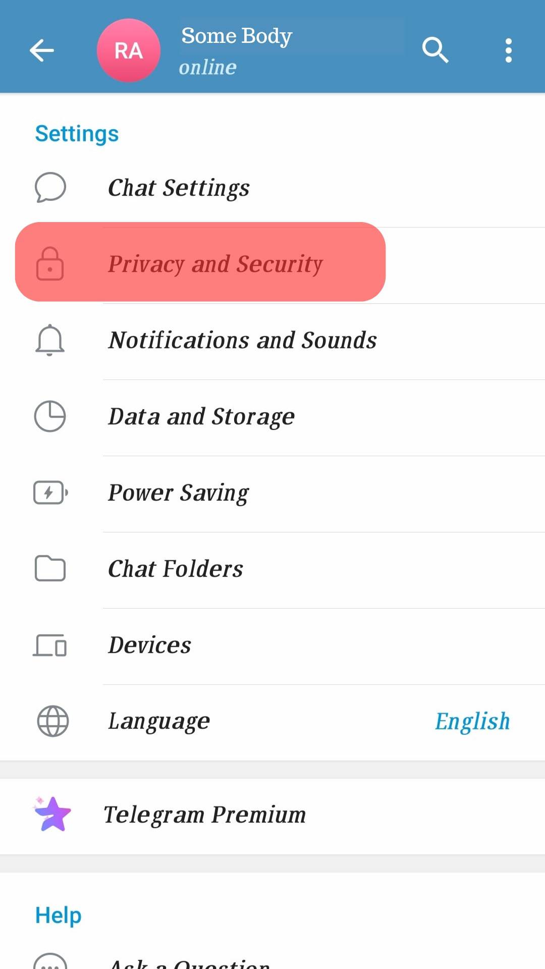Privacy And Security Telegram