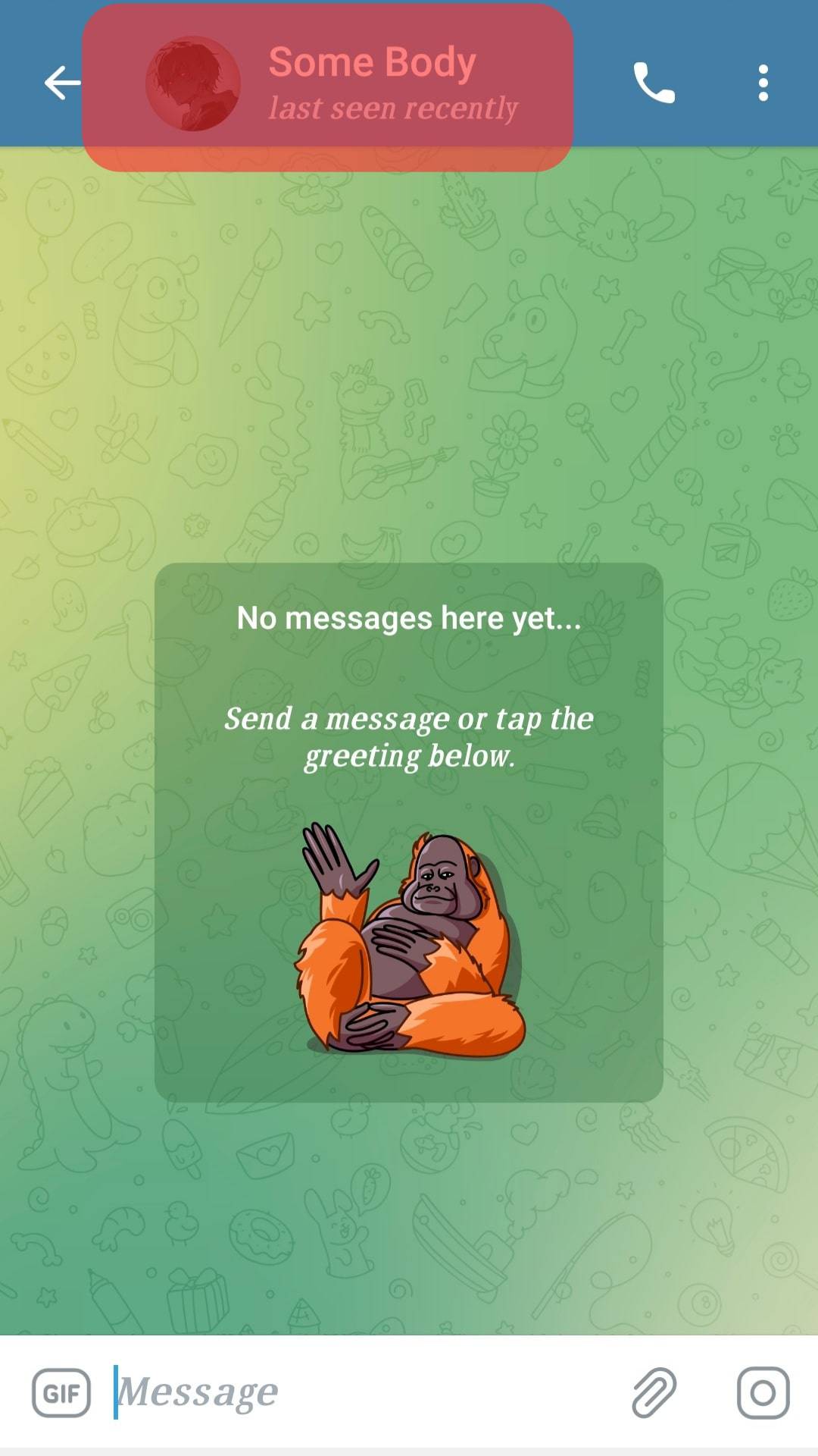 Profile Option Contact Telegram