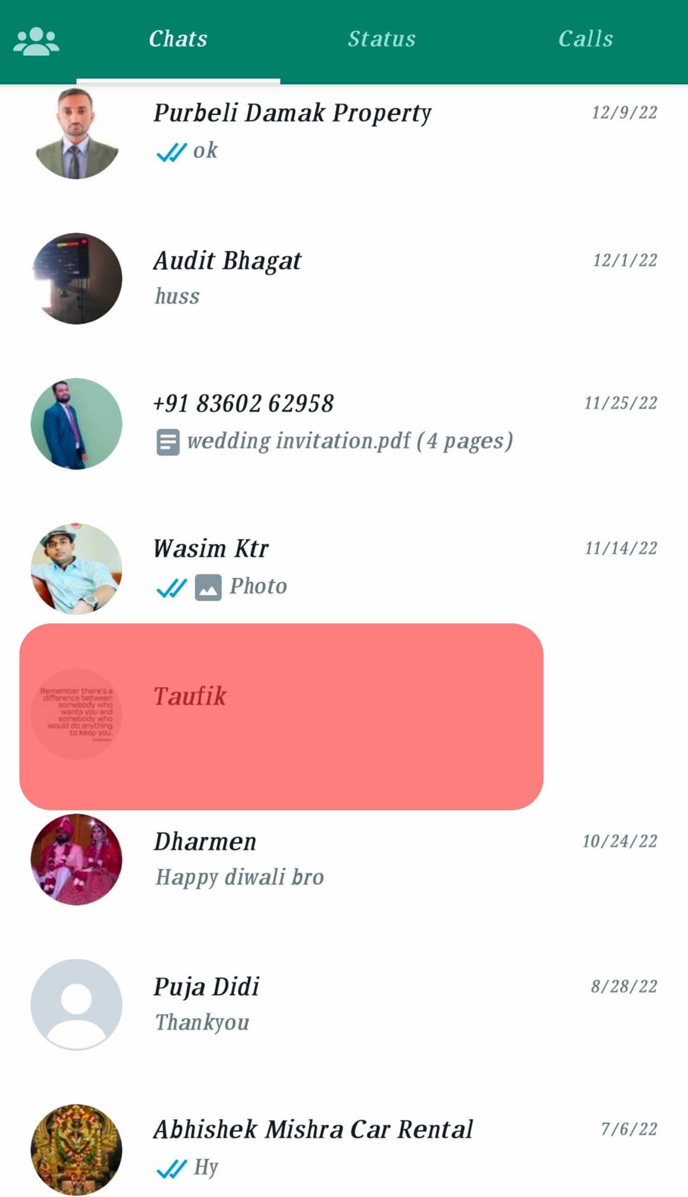 Profile Whatsapp