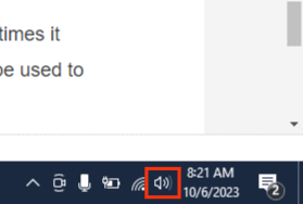 Right Click On The Speaker Icon In The Bottom Right Corner.