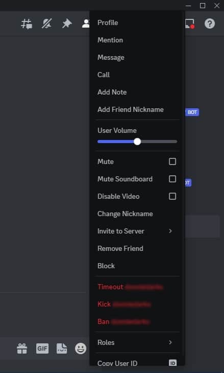 Right-Click On Their Username