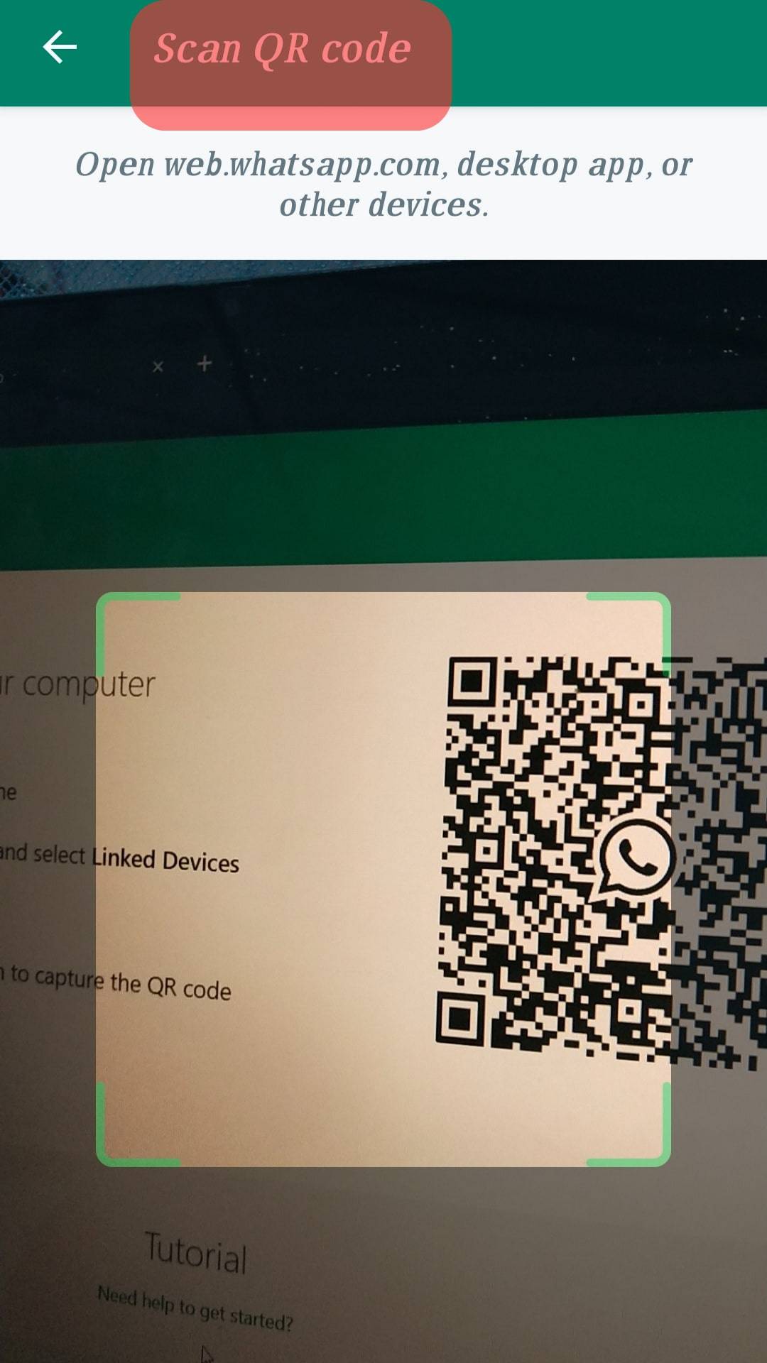 Scan The Qr Code Whatsapp