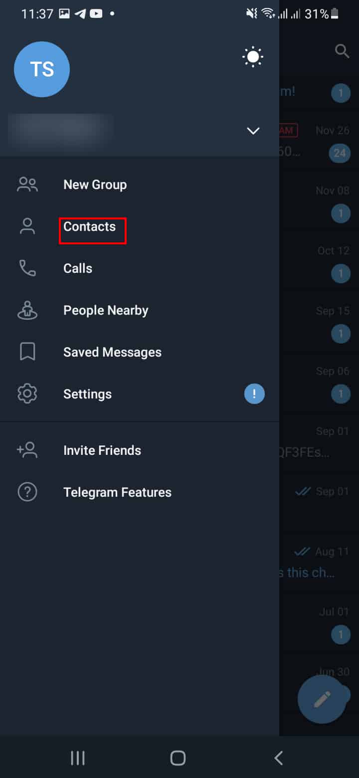 Contact Button