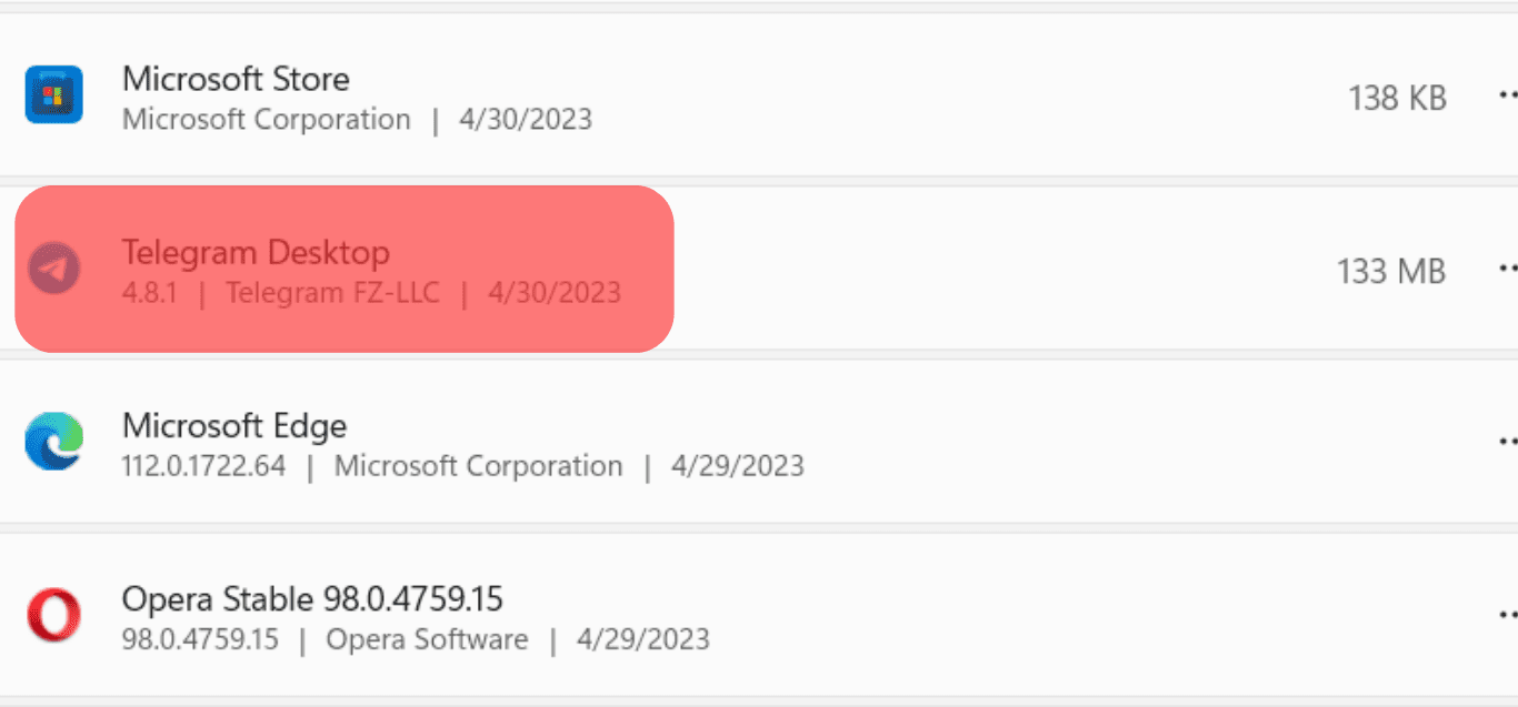 Scroll Down To Telegram Desktop.
