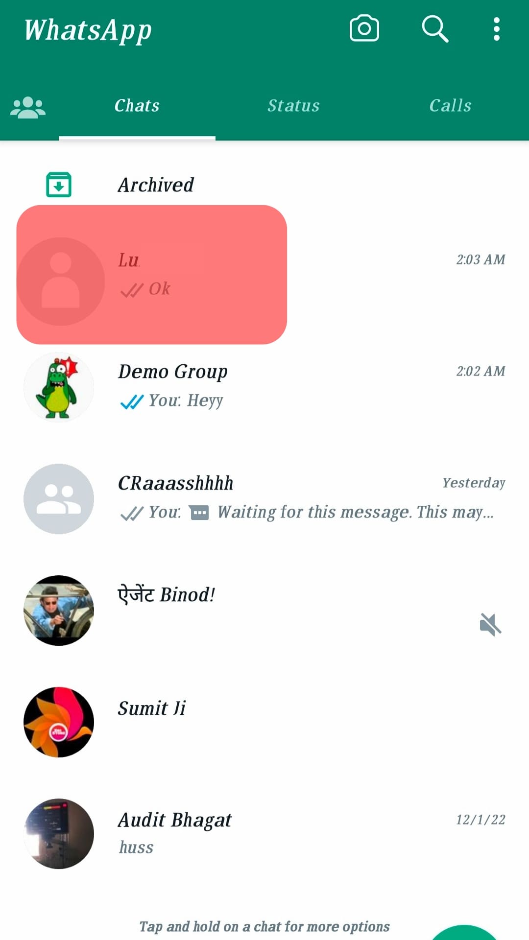 Scroll Down Your Contacts List To Find The Group Member