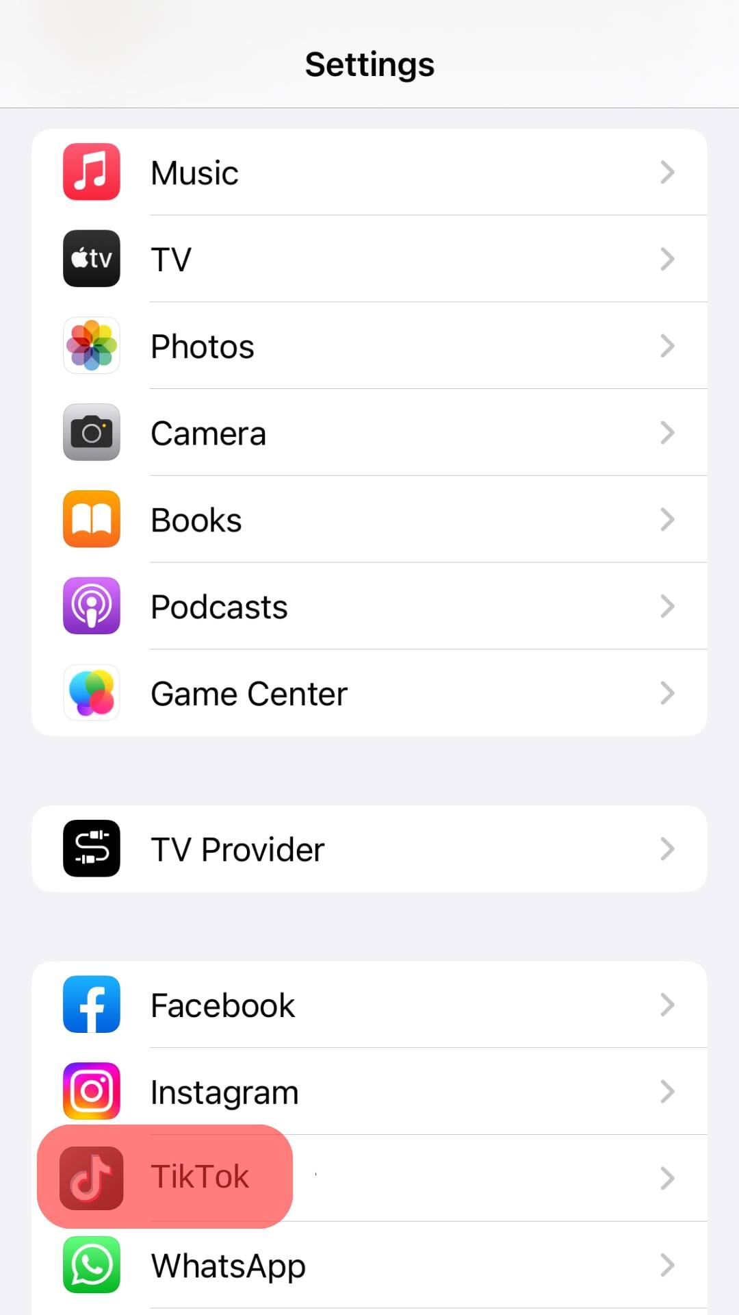 Scroll Down And Click On Tiktok.