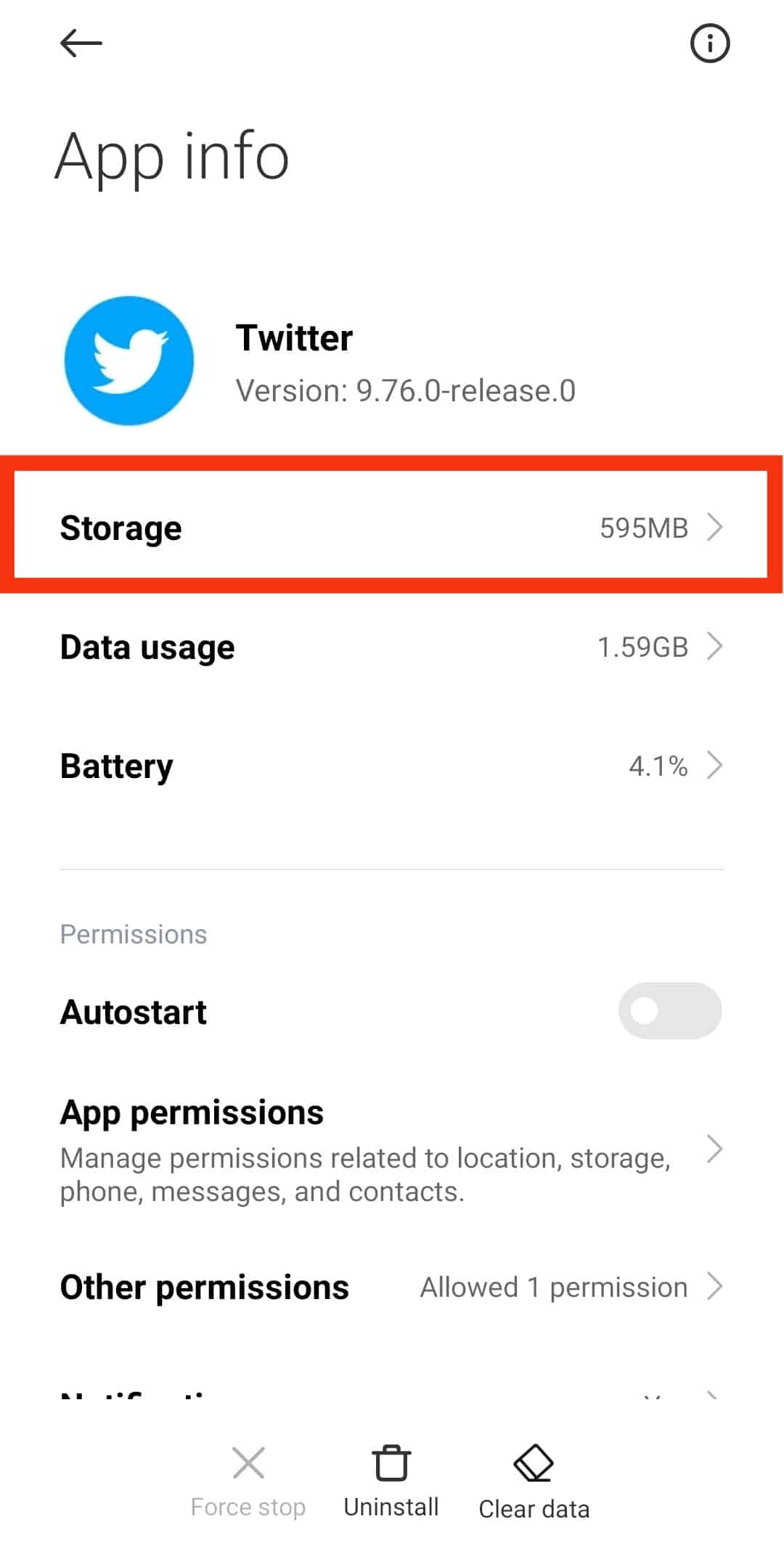 Tap On Storage