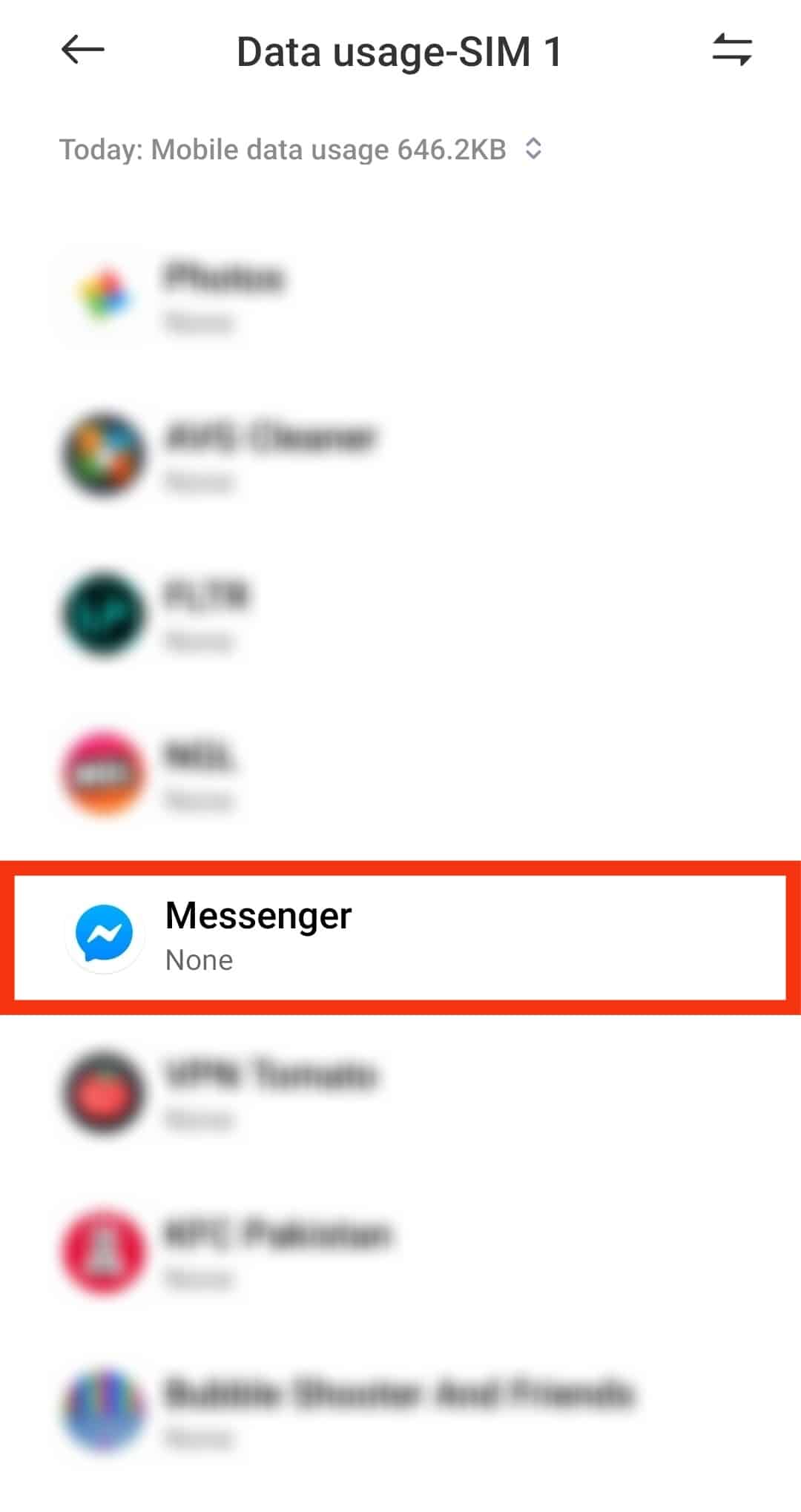 Scroll Down To Messenger