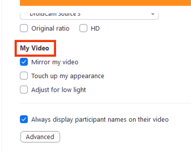 Scroll Down To The My Video Option